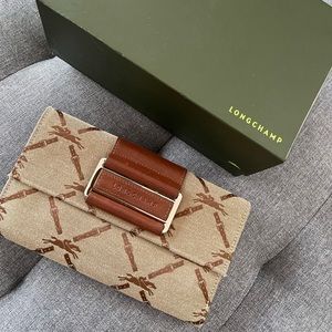 LONGCHAMP Monogram Bi-fold Wallet